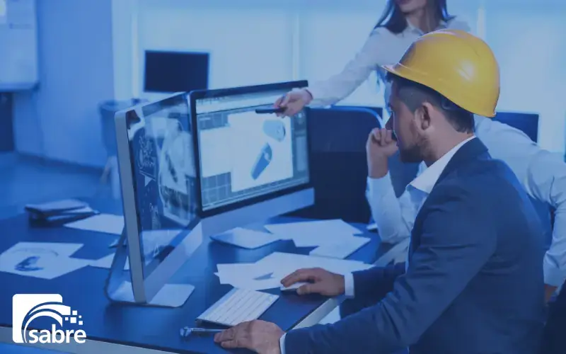 technicians reviewing systems